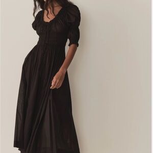 Doen Elegant Black Long Sleeve Dress